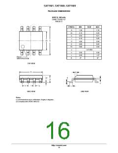 浏览型号CAT1021LE-45TE13的Datasheet PDF文件第16页