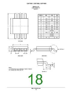 浏览型号CAT1021LE-45TE13的Datasheet PDF文件第18页