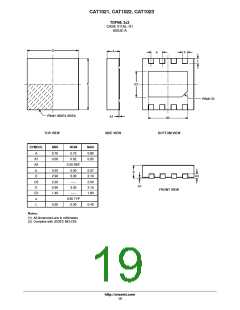 浏览型号CAT1021LE-45TE13的Datasheet PDF文件第19页