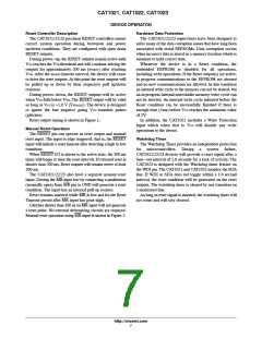浏览型号CAT1021LE-45TE13的Datasheet PDF文件第7页