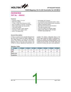 浏览型号HT1622(44QFP-A)的Datasheet PDF文件第1页