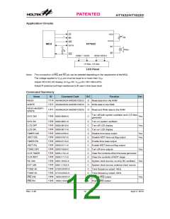 浏览型号HT1622(44QFP-A)的Datasheet PDF文件第12页
