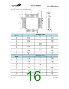 浏览型号HT1622(44QFP-A)的Datasheet PDF文件第16页