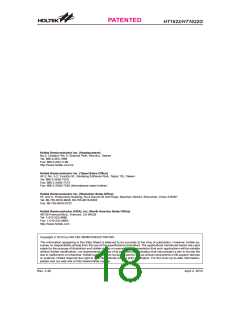 浏览型号HT1622(44QFP-A)的Datasheet PDF文件第18页