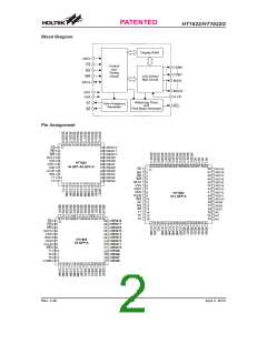 浏览型号HT1622(44QFP-A)的Datasheet PDF文件第2页