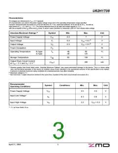 浏览型号U62H1708T1K55的Datasheet PDF文件第3页
