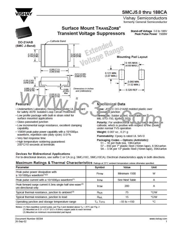 SMCJ160A-E3/57图片预览