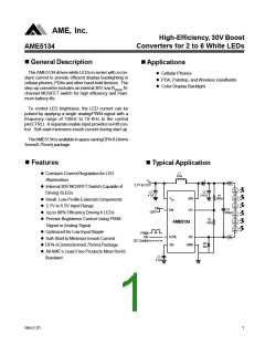浏览型号AME5134AEVAADJZ-3的Datasheet PDF文件第1页