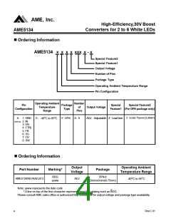 浏览型号AME5134AEVAADJZ-3的Datasheet PDF文件第4页