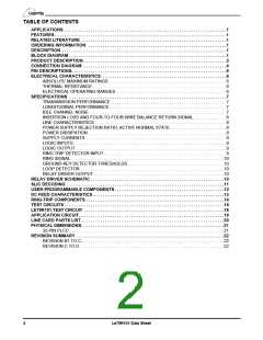 浏览型号LE79R1011JC的Datasheet PDF文件第2页