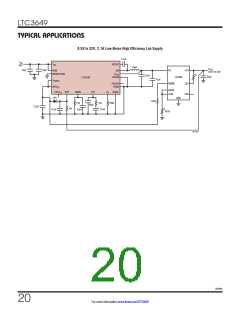 浏览型号LTC3649IFE#PBF的Datasheet PDF文件第20页