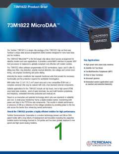 浏览型号73M1822-IM的Datasheet PDF文件第1页