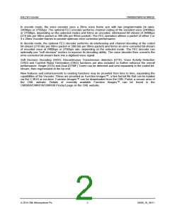 浏览型号CMX618的Datasheet PDF文件第2页