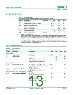 浏览型号P82B715TD,118的Datasheet PDF文件第13页