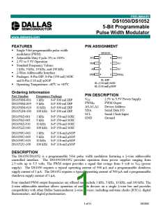 浏览型号DS1052M-100的Datasheet PDF文件第1页