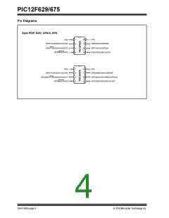 浏览型号PIC12F629-I/P022的Datasheet PDF文件第4页