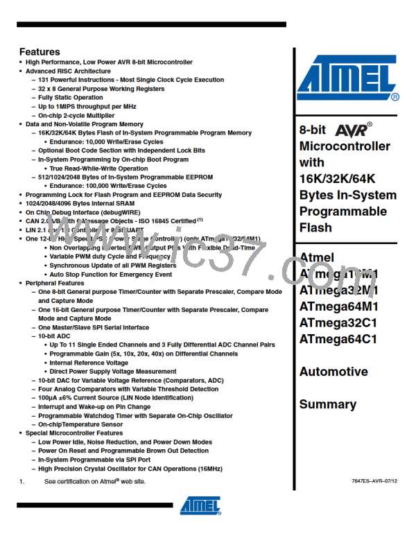 ATMEGA16M1-15MZ图片预览