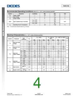 浏览型号74HC164D14的Datasheet PDF文件第4页