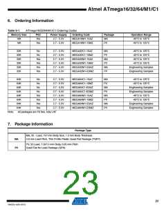 浏览型号ATMEGA16M1-15MZ的Datasheet PDF文件第23页