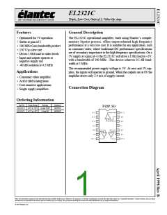 浏览型号EL2321CS的Datasheet PDF文件第1页