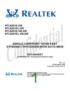 浏览型号RTL8201E-VB-GR的Datasheet PDF文件第1页