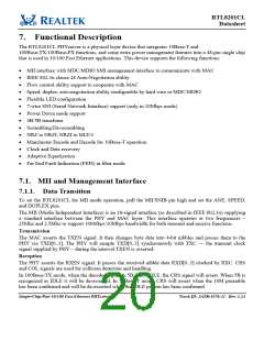 浏览型号RTL8201CL-VD的Datasheet PDF文件第20页
