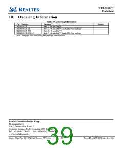 浏览型号RTL8201CL-VD的Datasheet PDF文件第39页
