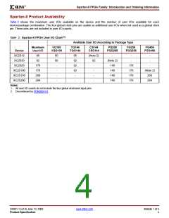 浏览型号XCV200E-6FGG456I的Datasheet PDF文件第4页