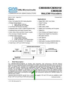 浏览型号CMX608Q3的Datasheet PDF文件第1页