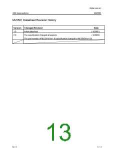 浏览型号ML5501的Datasheet PDF文件第13页