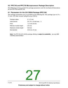 浏览型号IBM25EMPPC740GBUB2330的Datasheet PDF文件第27页