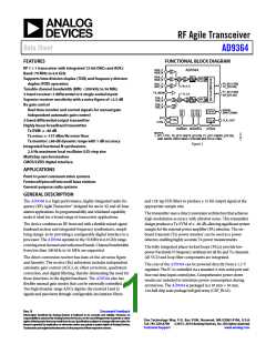 浏览型号AD9364BBCZ的Datasheet PDF文件第1页