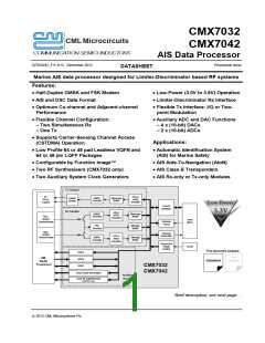 浏览型号CMX7042Q3的Datasheet PDF文件第1页