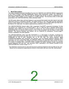 浏览型号CMX7042Q3的Datasheet PDF文件第2页
