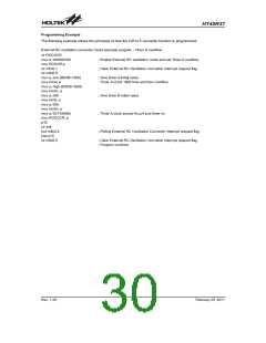 浏览型号HT45R37-A(28SSOP-A)的Datasheet PDF文件第30页