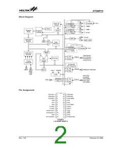 浏览型号HT46R12(24SOP-A)的Datasheet PDF文件第2页