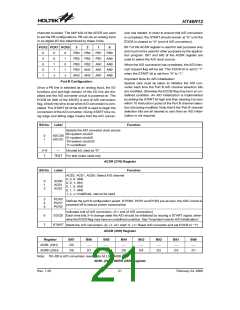 浏览型号HT46R12(24SOP-A)的Datasheet PDF文件第21页