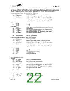 浏览型号HT46R12(24SOP-A)的Datasheet PDF文件第22页