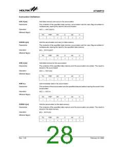 浏览型号HT46R12(24SOP-A)的Datasheet PDF文件第28页