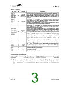 浏览型号HT46R12(24SOP-A)的Datasheet PDF文件第3页