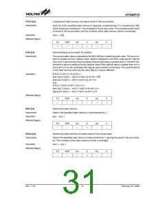 浏览型号HT46R12(24SOP-A)的Datasheet PDF文件第31页