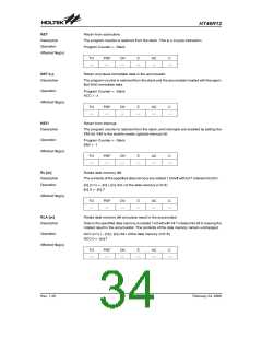 浏览型号HT46R12(24SOP-A)的Datasheet PDF文件第34页