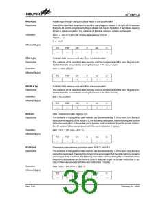 浏览型号HT46R12(24SOP-A)的Datasheet PDF文件第36页