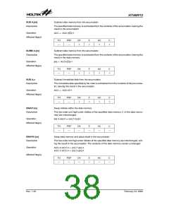 浏览型号HT46R12(24SOP-A)的Datasheet PDF文件第38页