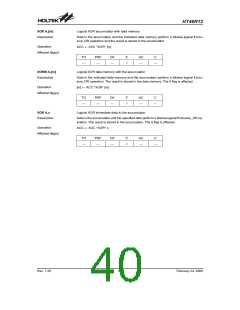 浏览型号HT46R12(24SOP-A)的Datasheet PDF文件第40页