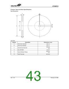 浏览型号HT46R12(24SOP-A)的Datasheet PDF文件第43页