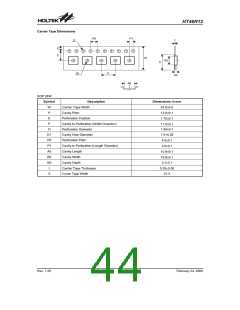 浏览型号HT46R12(24SOP-A)的Datasheet PDF文件第44页