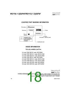 浏览型号IR2113STRPBF的Datasheet PDF文件第18页
