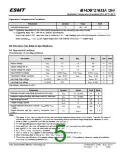 浏览型号M14D5121632A-3BIG2H的Datasheet PDF文件第5页