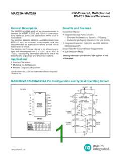 浏览型号MAX232CPE+T的Datasheet PDF文件第1页